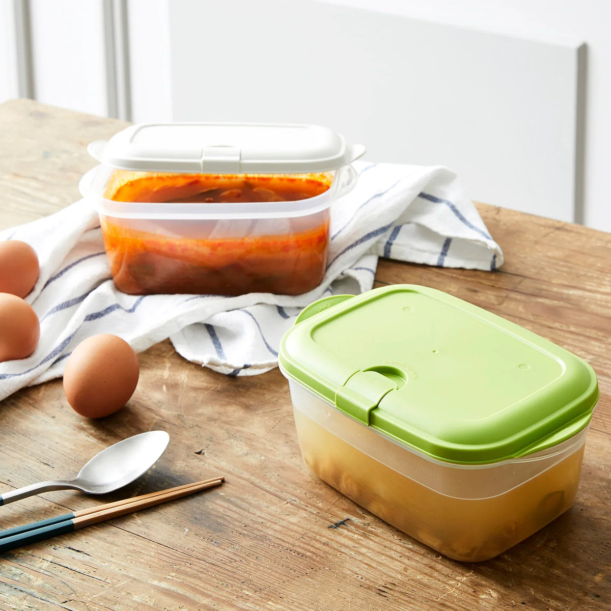 Easy Toc Container 1.1L*2P Set White
